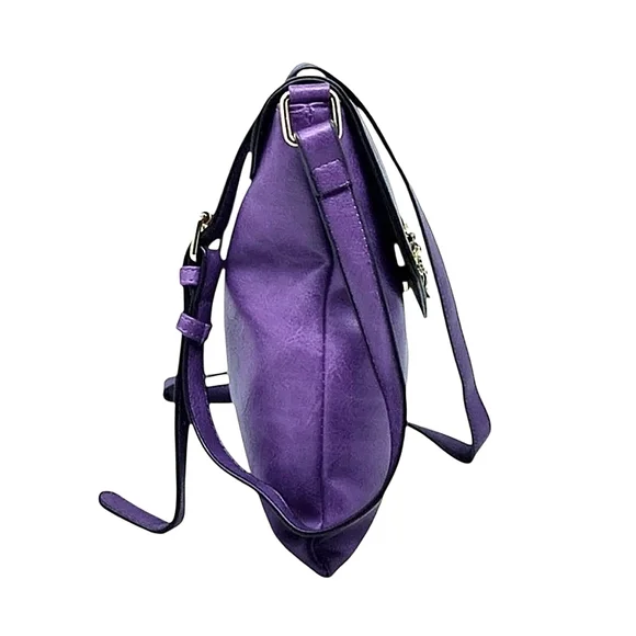 Purple Bee striped Crossbody Purse - Picture 8 of 8